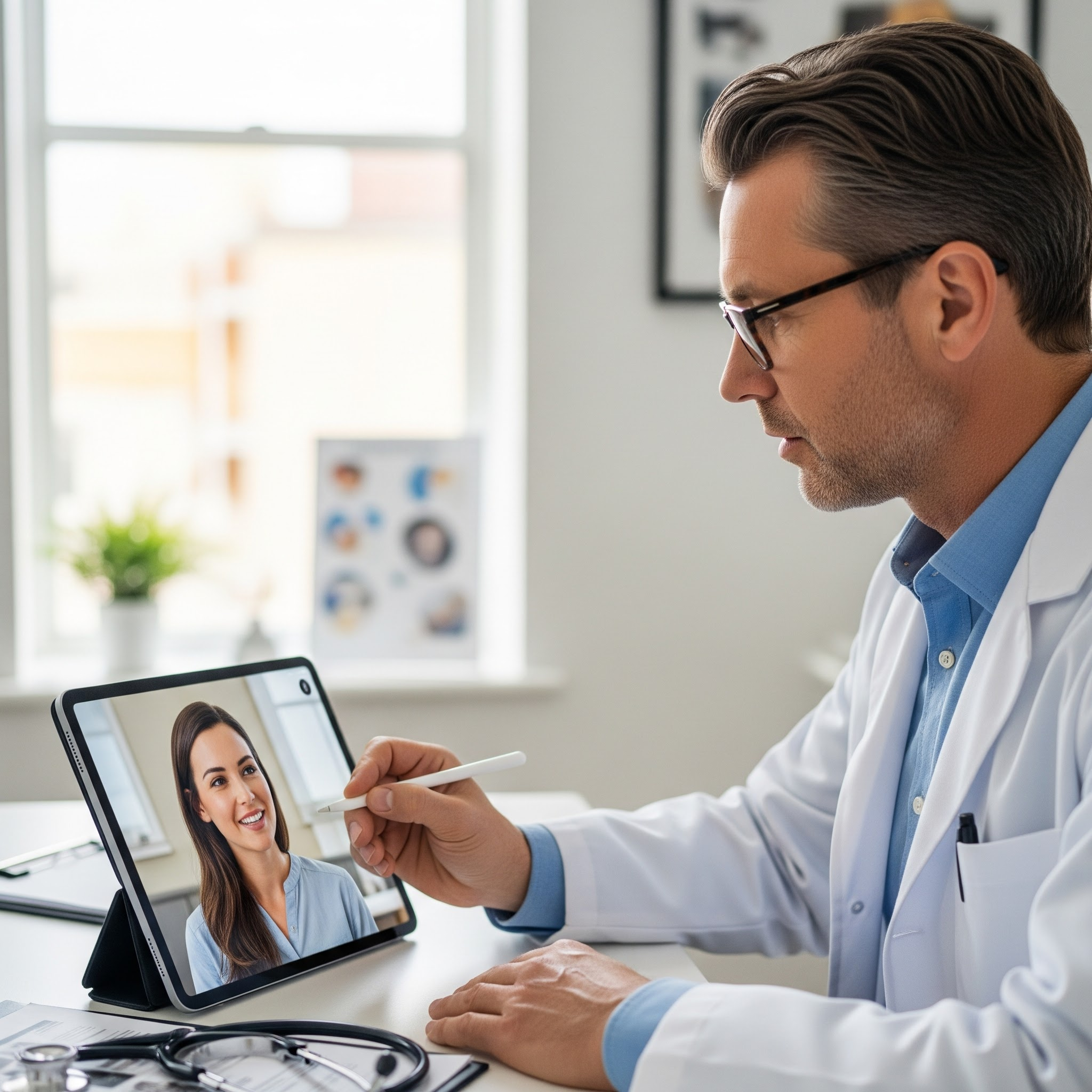 Doctor making a patient visit